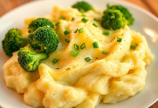 Aardappelpuree met Broccoli en Kaas