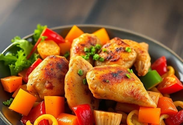 Airfryer Kip en Groenten Bowl