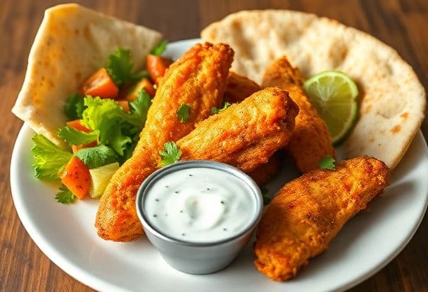 Kipvleugeltjes met Munt Yoghurt Saus
