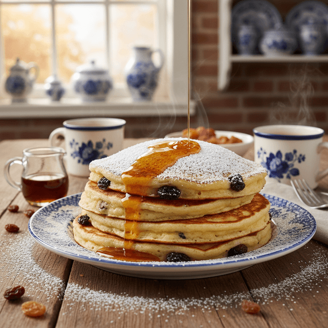 Authentieke Dikke Pannenkoeken met Rozijnen in 20 Minuten