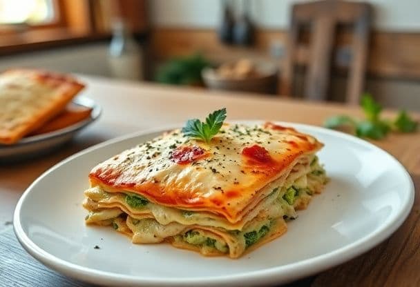 Romige Authentieke Kip en Broccoli Lasagne met Bechamelsaus in 40 Minuten