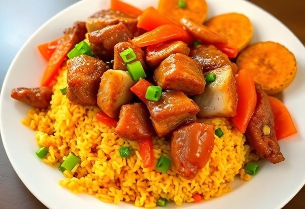 Babi Pangang met Gebakken Rijst