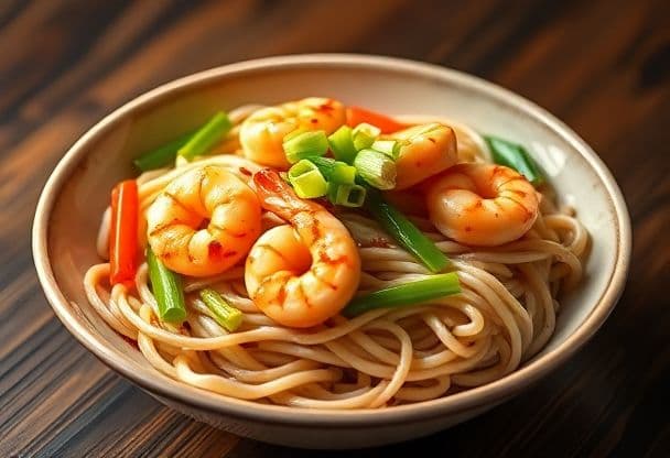 Bami met Garnalen