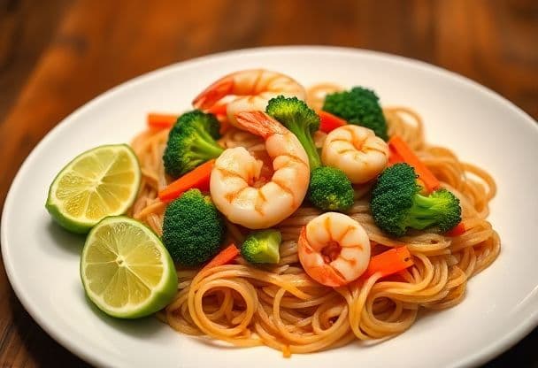 Bami met Garnalen en Groenten