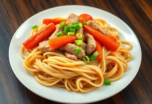 Bami met Kalkoen en Groenten