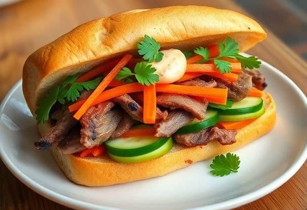 Bánh Mì met Gegrilde Varkenshaas