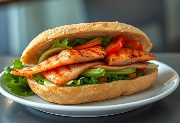 Banh Mi met Gegrilde Zalm