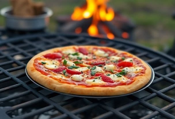 Camping Pizza op de Grill
