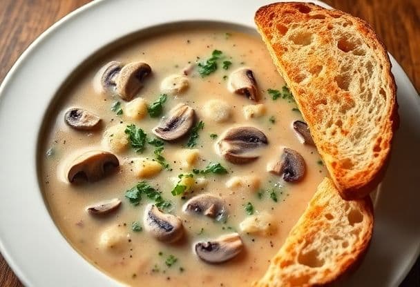 Eenvoudige Champignonsoep voor een Snelle Maaltijd