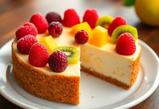 Cheesecake met Seizoensfruit