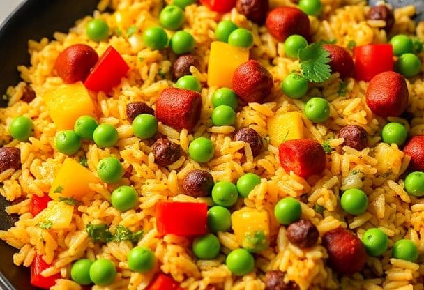 Chorizo Paella met Groenten