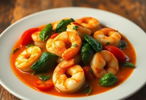 Garnalen Curry met Kokosmelk