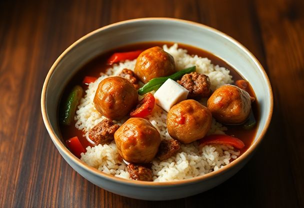 Gehaktballen in Soja Saus