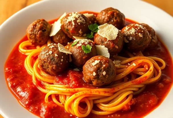 Gehaktballen met Pasta