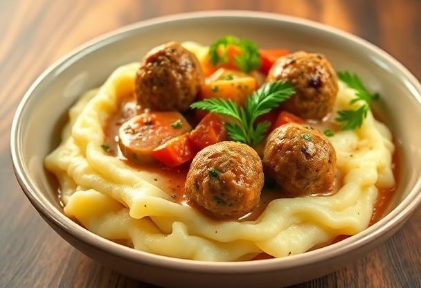 Gehaktballen met Puree