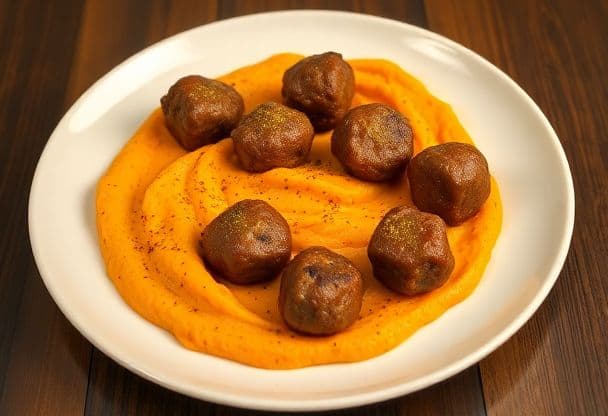Gehaktballen met Zoete Aardappel
