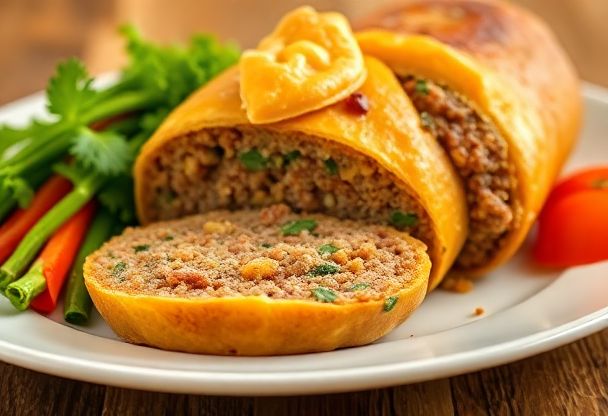 Gehaktbrood in Bladerdeeg