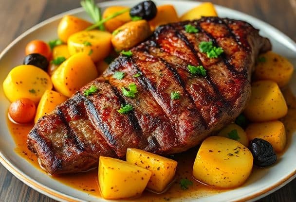 Geroosterde Ribeye met Aardappelen