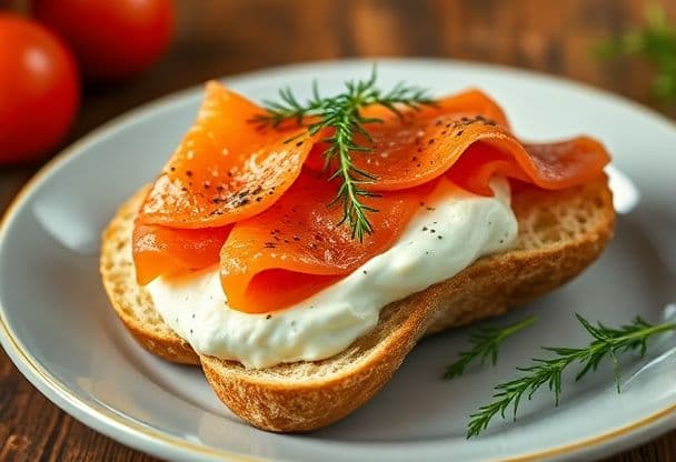 Gevuld Stokbrood met Zalm en Roomkaas