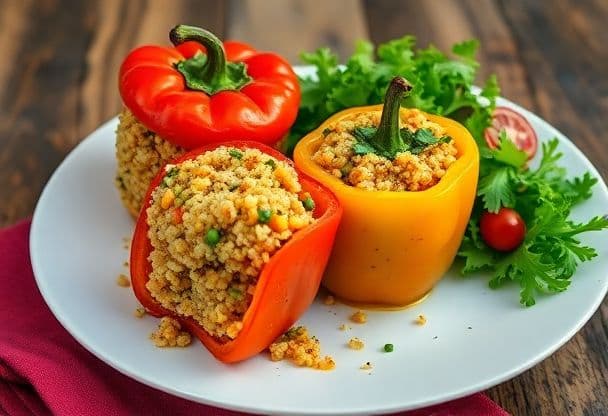 Gevulde Paprika met Kruidenquinoa