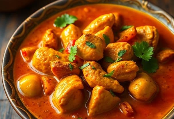 Romige Gezonde Indiase Kip Curry met Groenten in 35 Minuten