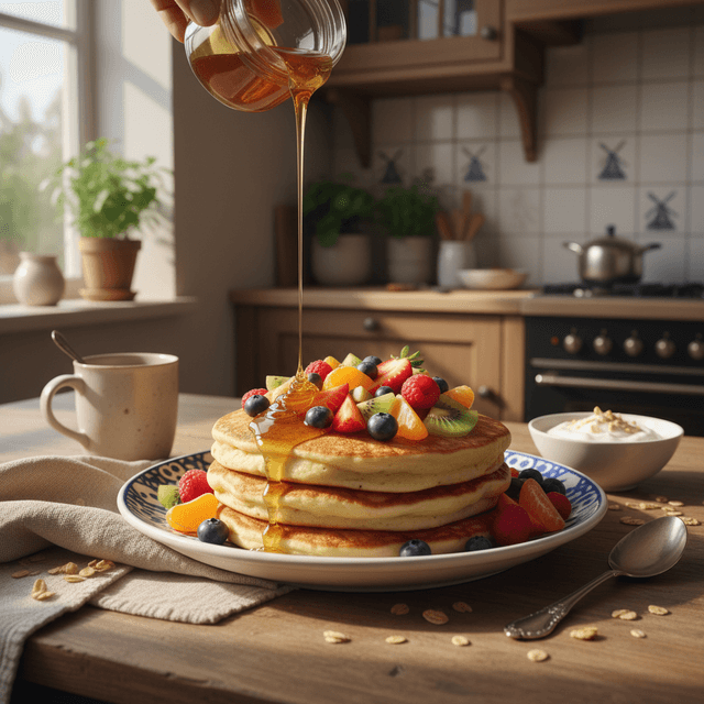 Luchtige Gezonde Yoghurt Pannenkoeken in 20 Minuten