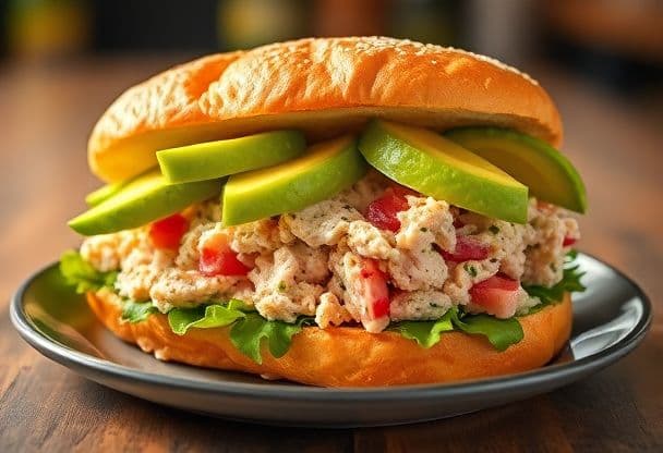Gigantische Sandwiches met Tonijn en Avocado