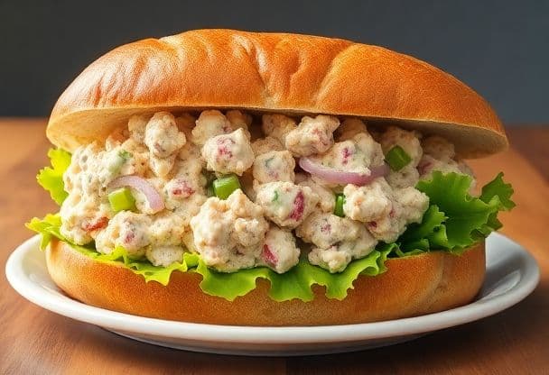 Gigantische Sandwiches met Tonijnsalade