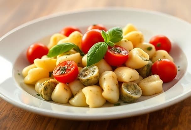 Gnocchi met Pesto en Cherrytomaten