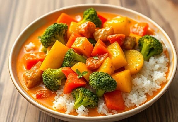 Groente Curry met Kokosmelk