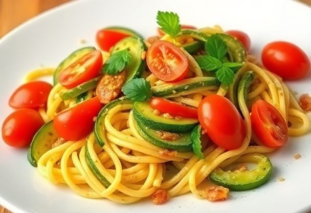 Groentenpasta met Pesto