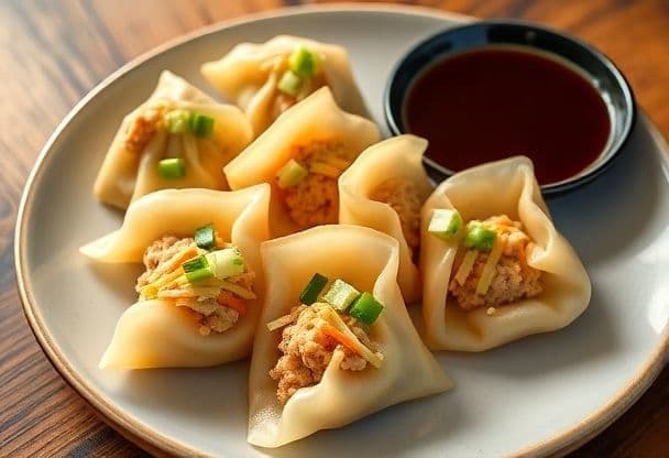 Gyoza met Kip en Groenten