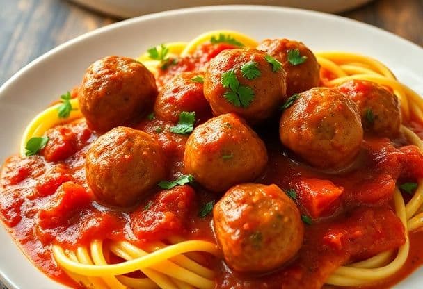 Heerlijke Gehaktballen in Kruidige Tomatensaus