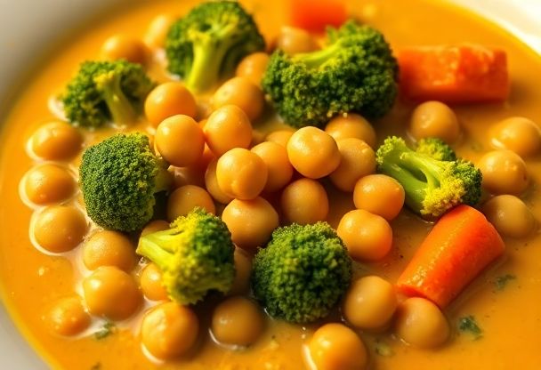 Kikkererwten Curry met Kokosmelk