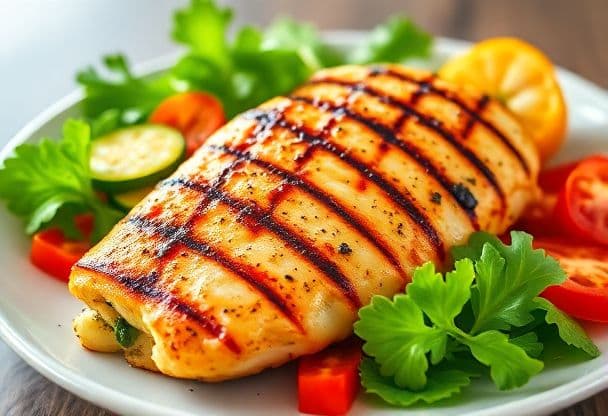 Kipfilet met Gegrilde Groenten