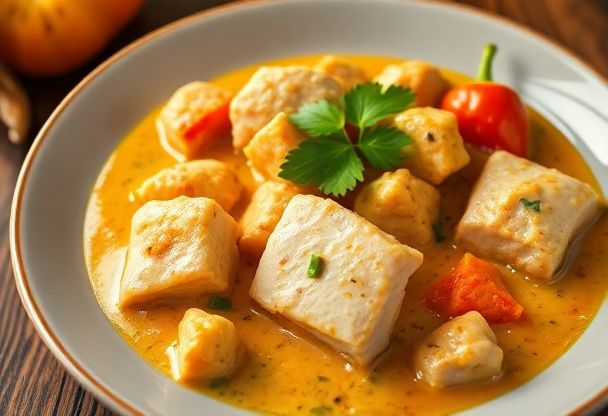 Kipfilet met Kokosmelk Curry