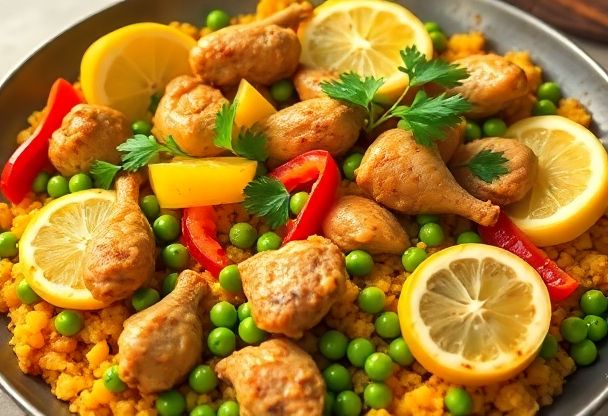 Klassieke Paella met Kip en Groenten