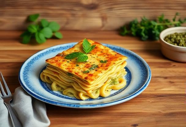 Knapperige Gnocchi Lasagne met Kip en Pesto in 30 Minuten