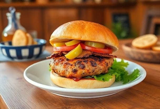 Knapperige Kip Cajun Burgers in 20 Minuten