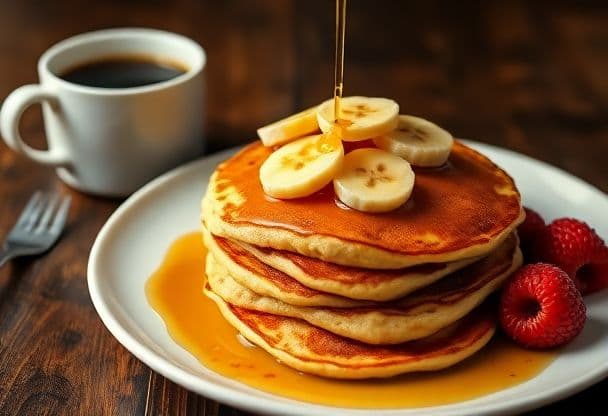 Koffie Bananenpannenkoeken