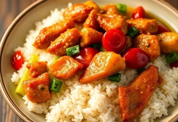 Koreaanse Kip met Rijst