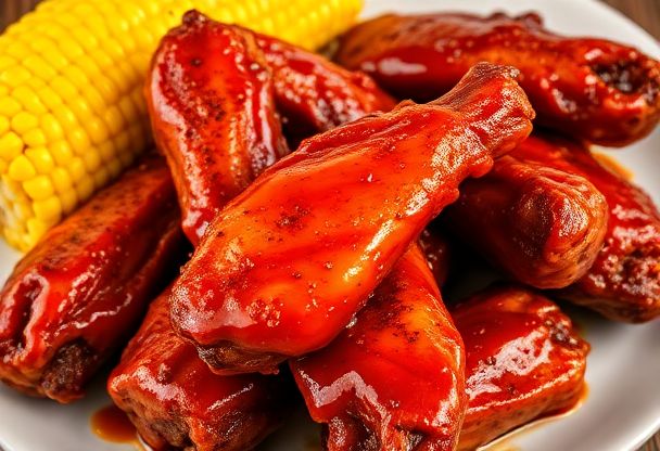 Kruidige Barbecue Kipvleugeltjes