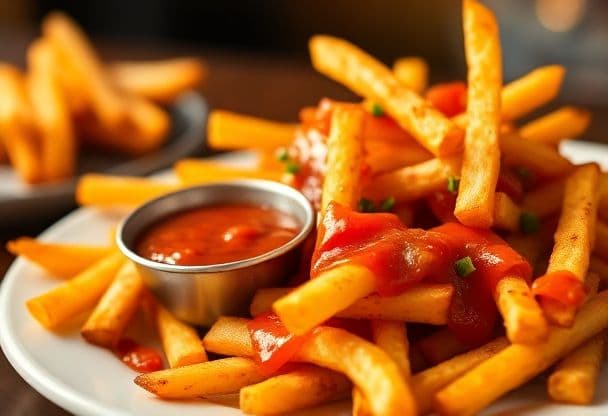 Kruidige Friet met Kroket