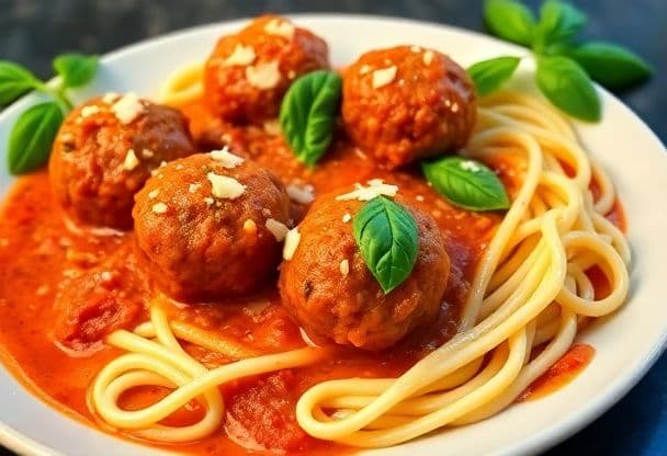 Kruidige Gehaktballetjes in Romige Tomatensaus in 30 Minuten