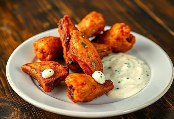 Kruidige Kipvleugeltjes met Kruiden Yoghurt Saus