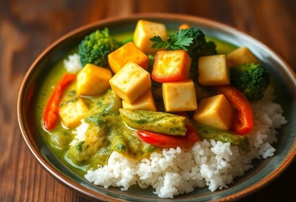 Groene Curry met Tofu