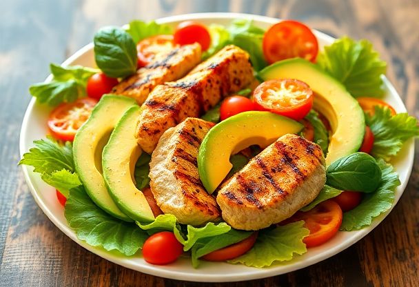 Maaltijdsalade met Kip en Avocado