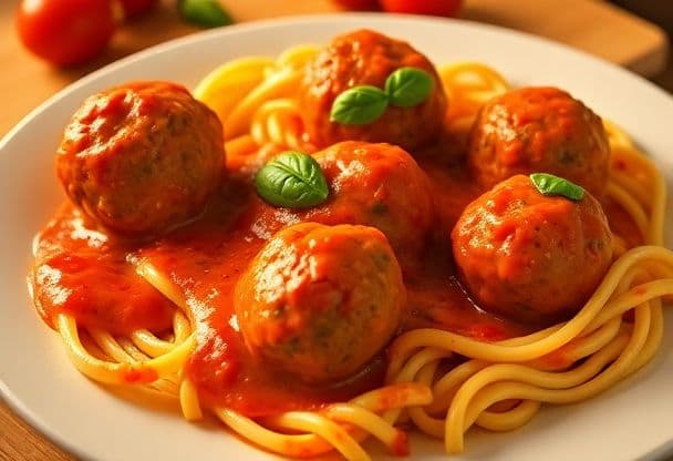 Malse Gehaktballen in Romige Tomatensaus
