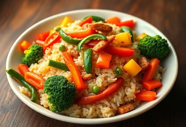 Nasi met Gemengde Groenten