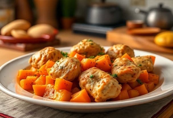 Ovenschotel met Kip en Zoete Aardappel